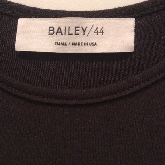Bailey 44 Black Gray Faux Wrap Dress Anthro - Picture 4 of 7